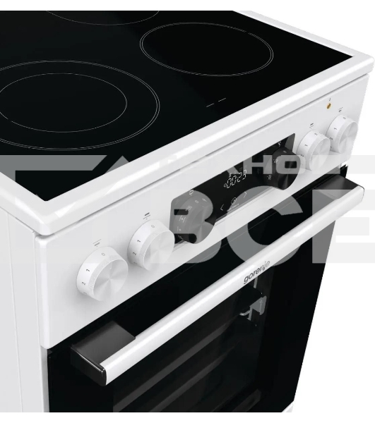 Плита электрическая Gorenje GECS5C70WA белый, конфорок 4 электрических, духовка 70 л, 50 см x 85 см x 59.4 см