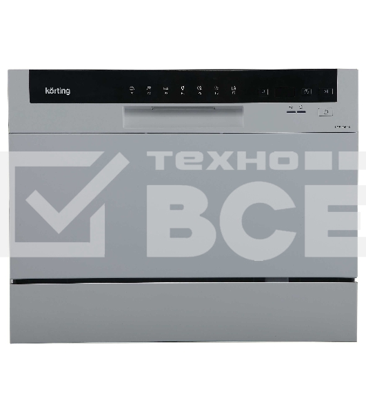 Посудомоечная машина Korting KDF 2050 S, серебристый, 55 см, 6 компл., 49 дБ, класс A+