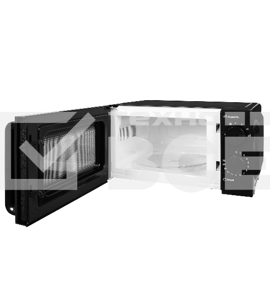 Микроволновая печь Hyundai HYM-M2039 черный, 20 л, 700 Вт, переключатели - поворотный механизм