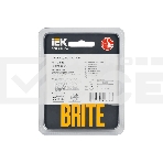 Рамка 1 -местная IEK BRITE РУ-1-2-БрД (BR-M12-G-K30) стекло дымчатый, фото2