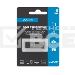 Флеш диск Maxvi MK2 8GB USB 2.0 dark grey, фото3