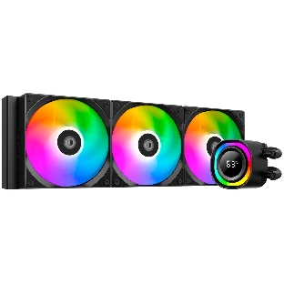 Система жидкостного охлаждения ID-Cooling FX360 TD ARGB Soc-AM5/AM4/1200/1700/1851 черный 4-pin 27.2dB Al+Cu LCD 350W Ret