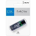 Флешка USB SmartBuy Glossy Dark Grey (SB128GbGS-DG), 128Gb, USB 3.0/3.1, R/W 75/25, черный/зеленый, фото2