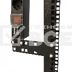 Кронштейн Hyperline, прямое, 141,2х44х2 мм (ВхШхГ), вертикальный, 19', черный, фото3