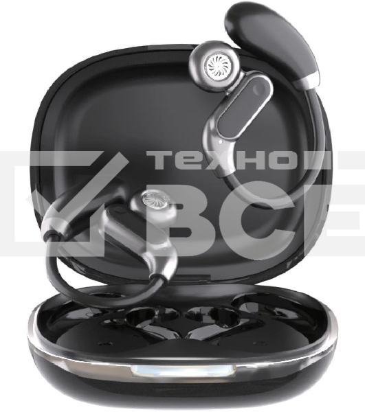 Наушники TWS Aksberry G25 Sport черный, внутриканальные, Bluetooth, сенсорное управление, влагозащита, до 5 ч