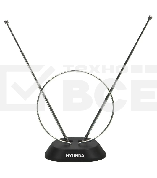 Антенна телевизионная Hyundai H-TAI100 3дБ пассивная черный