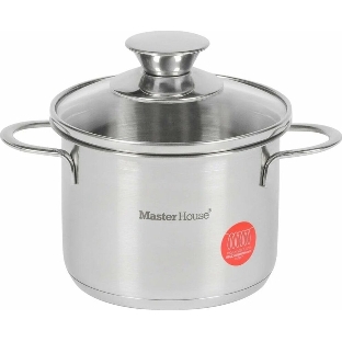 Кастрюля MASTER HOUSE Piccolo-1,0 со стеклянной крышкой 75319