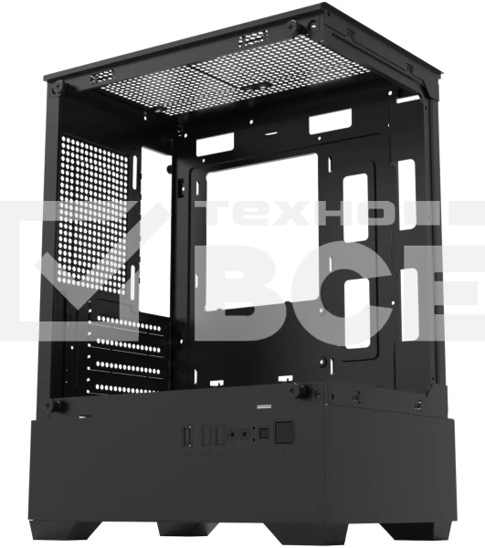 Корпус Bloody CC-125-BK, Mini-Tower, чёрный