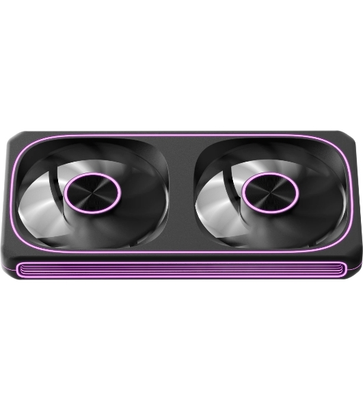 Вентилятор для корпуса Formula Air Fusion 2 Reverse ARGB 120х120x28 черный 4-pin 39.11дБ (упак.:2шт) (AIR FUSION 2 BK REVERSE) Ret
