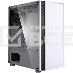 Компьютерный корпус ZALMAN R2 White (3xUSB, 2xAudio, 20мм FAN, прозрачная стенка-закаленное стекло, ATX, без БП), фото 1