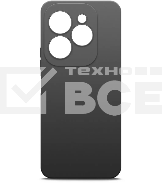 Чехол (клип-кейс) BoraSCO для Infinix Hot 40 черный (72732)