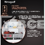 Холодильник Weissgauff WCD 450 INOX GLASS нержавеющая сталь трехкамерный side-by-side 286/141л морозилка снизу, фото13