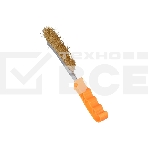 Щетка из латунированной стали с пластиковой ручкой 240мм Вихрь, фото3