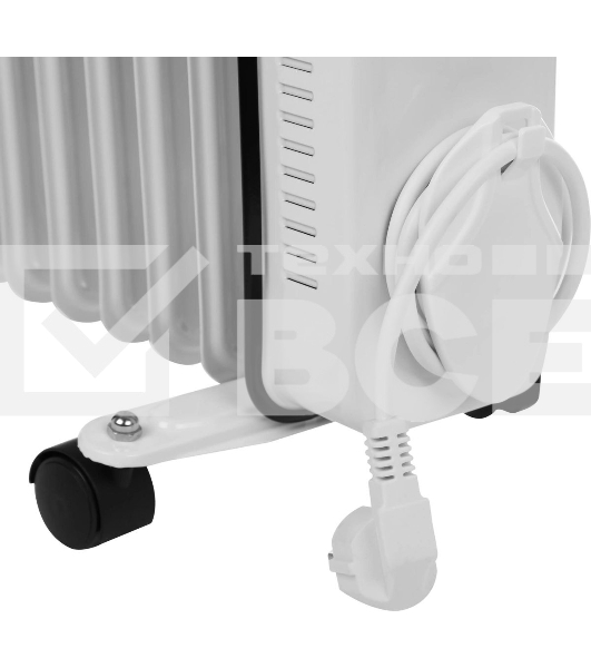 Масляный обогреватель Centek CT-6207 (11 секций) белый, 1000/1750/2500 Вт, 25 м2, 3 режима, термостат