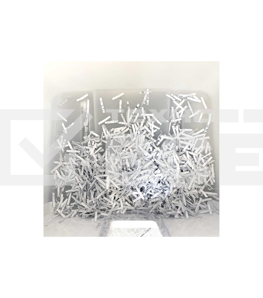 Шредер Office Kit S210N 3,9x38 белый (секр.P-4) фрагменты 16лист. 35лтр. скрепки скобы пл.карты CD