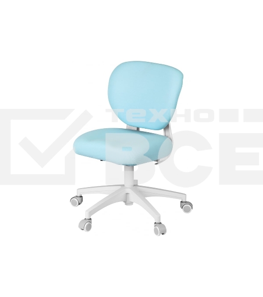 Кресло детское Cactus CS-CHR-3594BL голубой, крестов. пластик белый