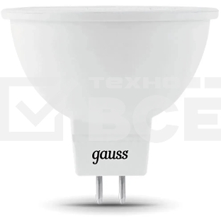 Лампа светодиодная GAUSS 101505307 MR16 7W 630lm 6500K GU5.3