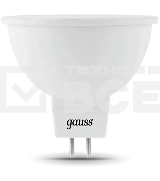 Лампа светодиодная GAUSS 101505307 MR16 7W 630lm 6500K GU5.3