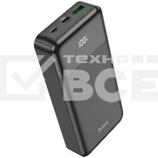 Портативный аккумулятор Hoco J102A Cool figure 20000mAh QC/PD 20W 5A USB-A/USB-C черный (J102A COOL FIGURE BLACK)