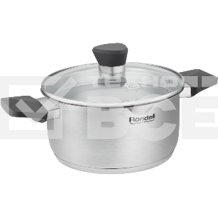 Кастрюля Rondell Strike Grey Ultra RDS-1947 2л. d=18см (с крышкой) стальной
