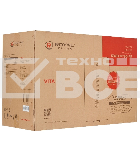 Водонагреватель электрический накопительного типа Royal Clima RWH-VT30-FE