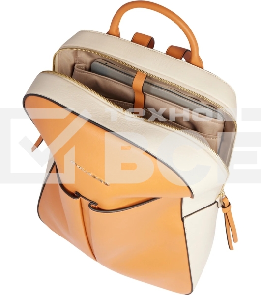 Рюкзак женский Piquadro Ashley CA6455W134/AR охра/бежевый/натур.кожа