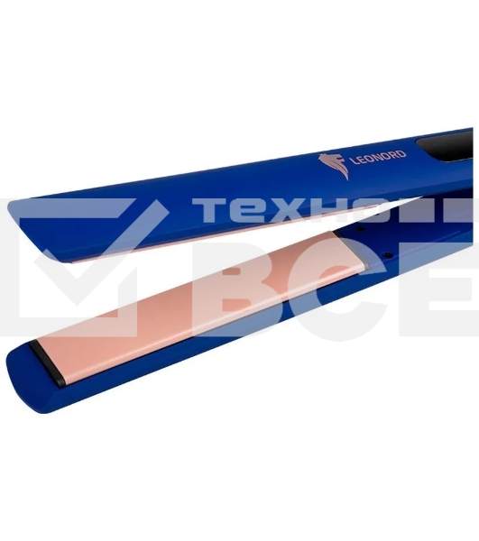 Выпрямитель для волос Leonord LE-1206 синий/розовый, 25 мм, 230 °C, 9 режимов