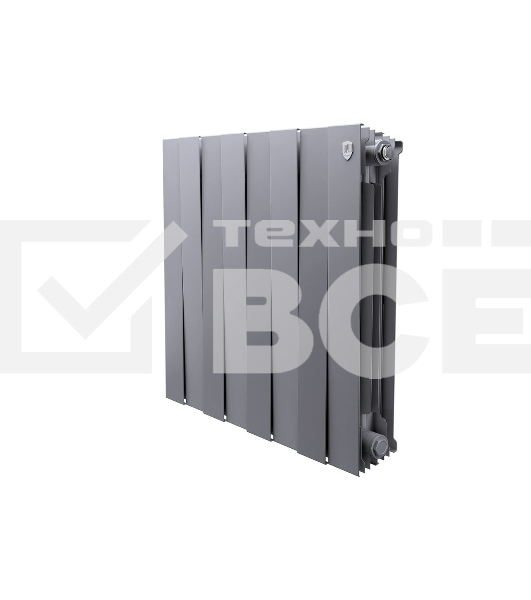 Радиатор биметаллический Royal Thermo PianoForte 500 Серебристый VR80 - 8 секц.