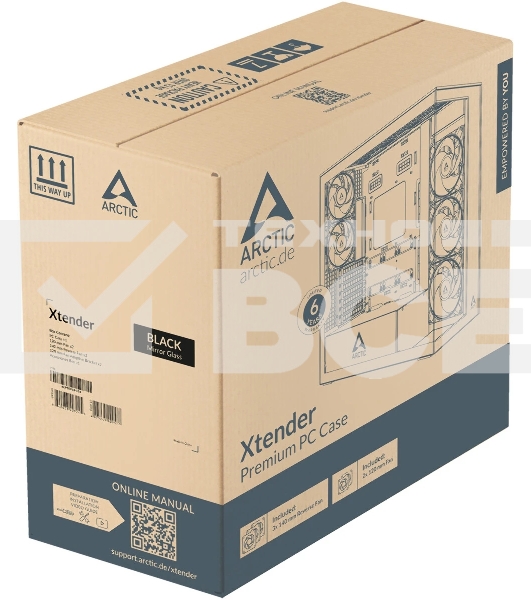 Компьютерный корпус Arctic Cooling ARCTIC Xtender (Mirror Black) арт. ACPCC00018A