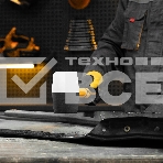 Киянка резиновая Denzel 680 г, черно-белая, фибергласовая рукоятка c TPR покрытием, фото3