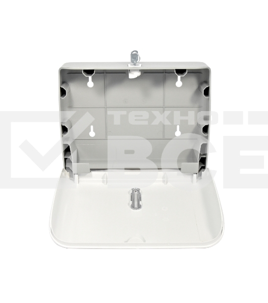 Диспенсер бумажных полотенец Puff-5145 белый, с замком, ABS-пластик