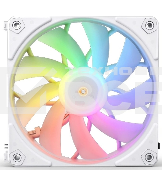 Вентилятор для корпуса JONSBO ZF-120W (120x120x25мм, 4-pin PWM, ARGb, 61.0CFM, 28.9dBA, 1500RPM, белый, 3pcs)