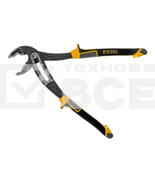 Клещи переставные Denzel трехкомпонентные рукоятки 240 мм