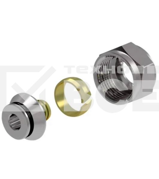 Фитинг коллекторный Royal Thermo 16х2,2 мм 'евроконус', 3/4'