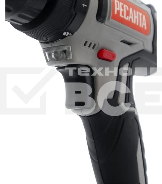 Дрель-шуруповерт аккумуляторная Ресанта ДА-20-2ЛК 75/14/11, Аккумуляторная, 20В, 2 АКБ, Кейс