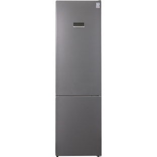 Холодильник Weissgauff CBN2WB1C2 INVERTER тёмно-серый двухкамерный 280/108л морозилка снизу, No Frost