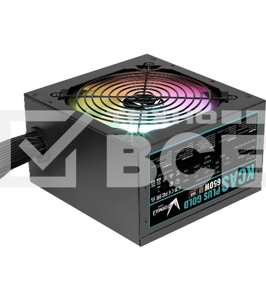 Блок питания Aerocool/Formula KCAS PLUS 650G, Gold 650Вт, 80 PLUS Gold, 120мм, черный