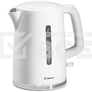 Чайник электрический Candy QA00A1M00RU 1.7л. 2200Вт белый корпус: пластик (CK-100)