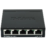 Коммутатор D-Link DGS-1005D, 5×1 Гбит/с, неуправляемый, фото 1