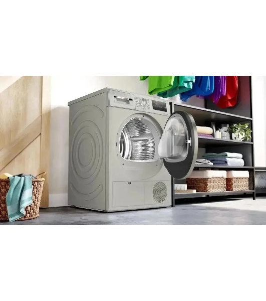 Сушильная машина Bosch WTN86212ME серый, 8 кг, сушка - конденсационная, программ - 8, 59.8 x 84.2 x 61.3 см