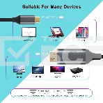 Кабель USB3.1 CM-DP 1.8M CU422MC-1.8M VCOM, фото7