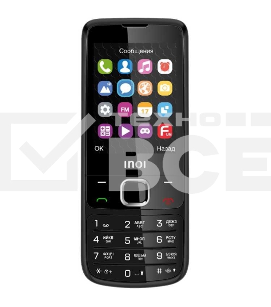 Мобильный телефон INOI 243 32/32Mb, черный