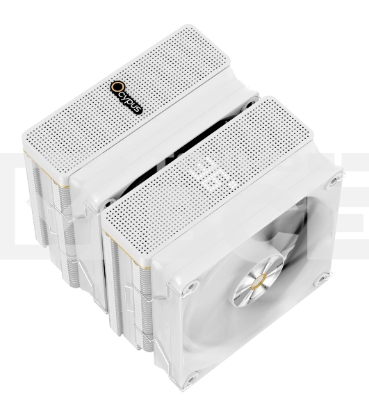 Кулер Ocypus Iota A62 WH White 260W/ All Intel/ AMD AM* / Digital display / 2 fans / Screws