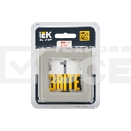 Рамка 1 -местная IEK BRITE РУ-1-2-БрД (BR-M12-G-K30) стекло дымчатый, фото3