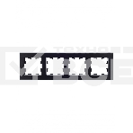 Рамка 4 -местная IEK BRITE РУ-4-1-БрЧ (BR-M42-M-K02) металл черный, фото4