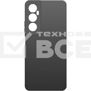 Чехол (клип-кейс) BoraSCO для Realme C65 Silicone Case черный