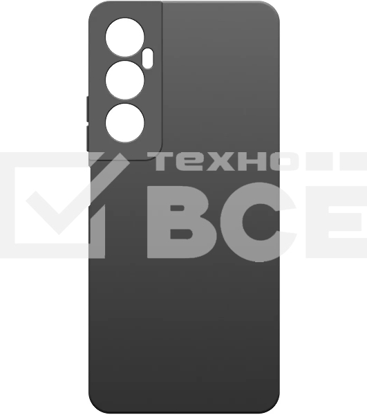 Чехол (клип-кейс) BoraSCO для Realme C65 Silicone Case черный