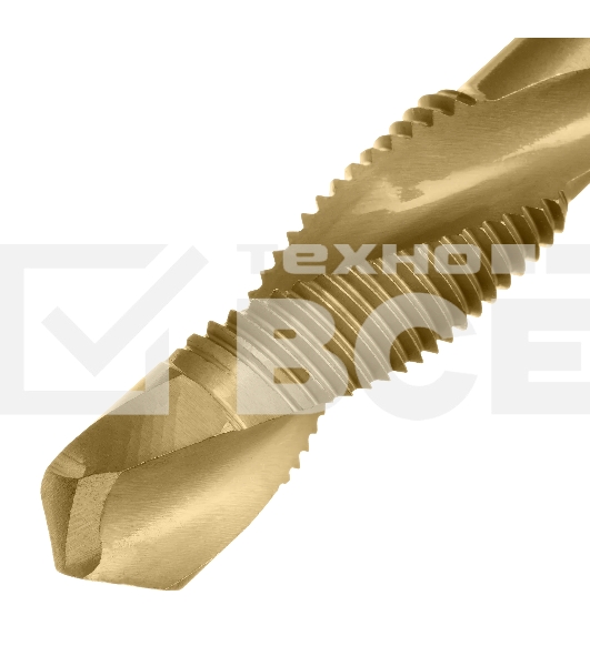 Сверло-метчик Denzel М12 х 1,25 мм, Р6М5