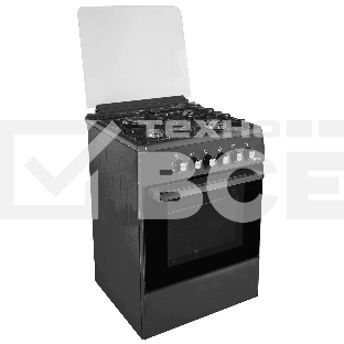 Плита комбинированная IDEAL L 110 черный, конфорок 4 газовых, духовка 65 л, 60 см x 85 см x 60 см