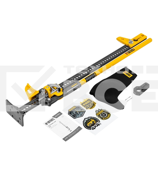 Домкрат реечный профессиональный Denzel 3,5 т, 115-1040 мм, High Jack